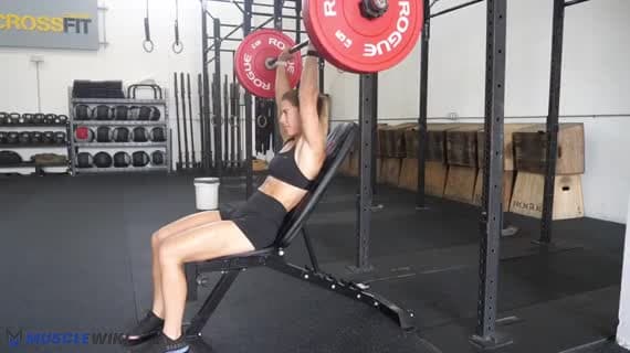Barbell High Incline Bench Press
