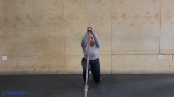 Landmine Alternating Lunge To Chest Press