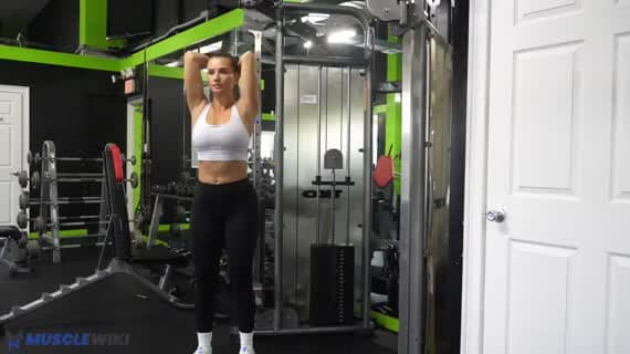 Cable Rope Overhead Tricep Extension