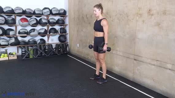 Dumbbell Alternating Forward Lunge
