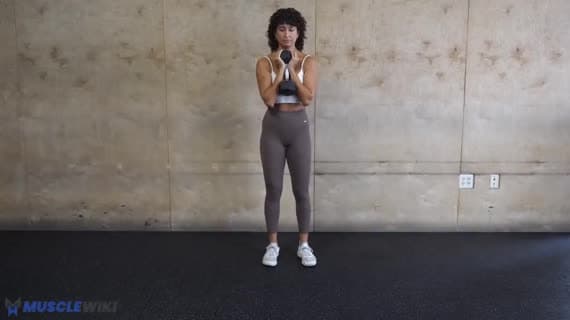 Dumbbell Goblet Forward Lunge