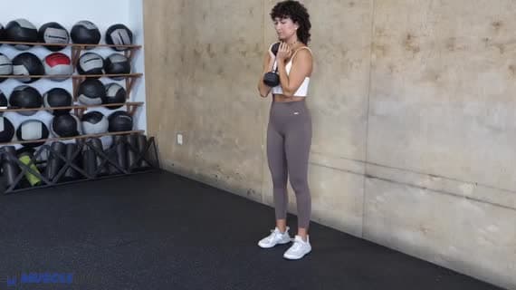 Dumbbell Goblet Forward Lunge
