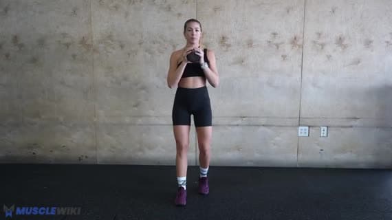 Kettlebell Kickstand Squat