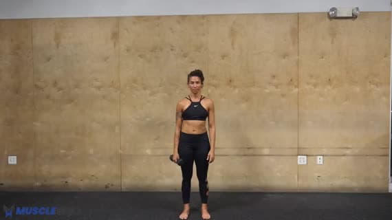 Dumbbell Service Exercise