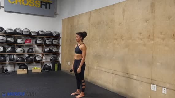 Dumbbell Service Exercise