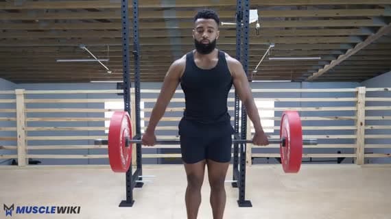 Barbell Behind The Back 30 Degree Shrug