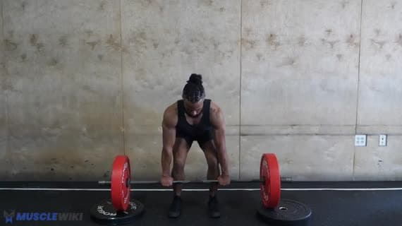 Barbell Blok Klasik Deadlift