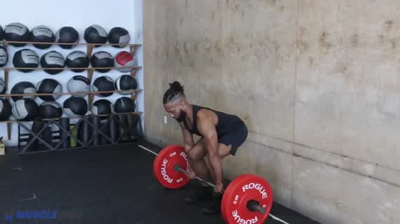 बारबेल कन्वेंशनल पॉज़ डेडलिफ्ट