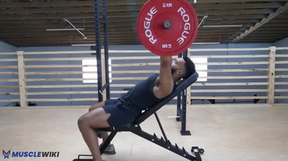 Barbell Guillotine High Incline Bench Press