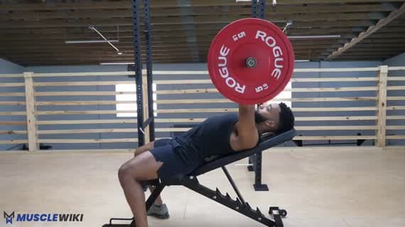 Barbell Guillotine Incline Bench Press