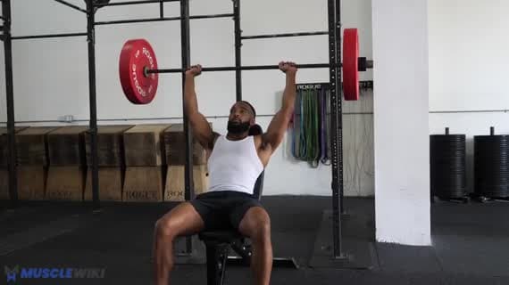 बारबेल हाई इंक्लाइन बेंच प्रेस