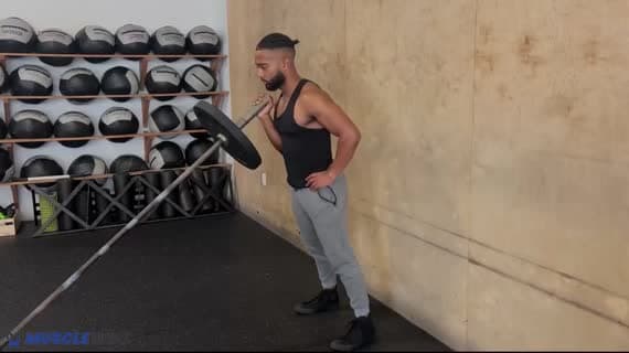 单臂炮管肩上推举