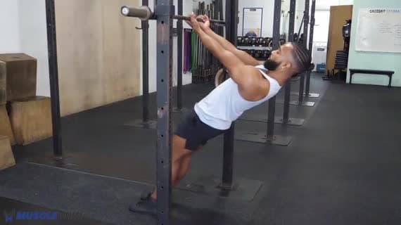 Bodyweight Close Grip Inverted Curl