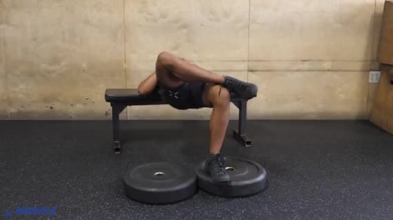 Bodyweight Figure Four Heels Elevated Hip Thrust