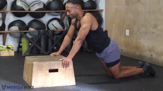 Flexão Inclinada com Joelhos