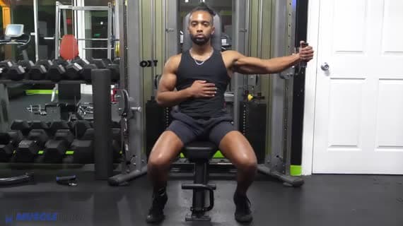 Cable Single Arm Bench Chest Fly