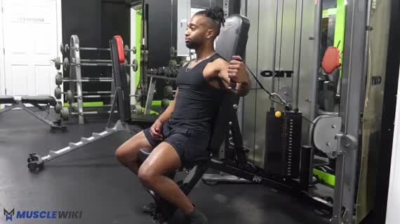 Cable Single Arm Incline Chest Fly