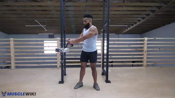 Cable Standing Low To High Wood Chopper