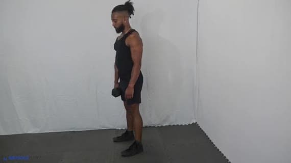 ダンベル・クロスボディ・ルーマニアンデッドリフト