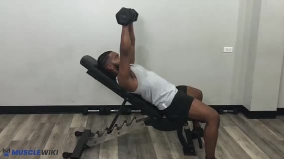 Overhead Press Incline Dumbbell Overhead Triceps Extension Incline