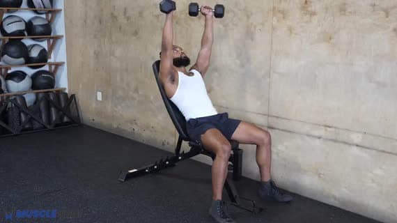 Dumbbell High Incline Bench Press