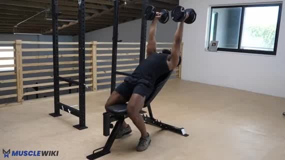 Dumbbell High Incline Skullover