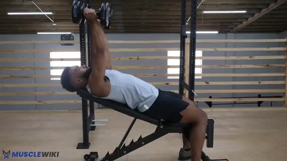 Dumbbell Incline Skullcrusher