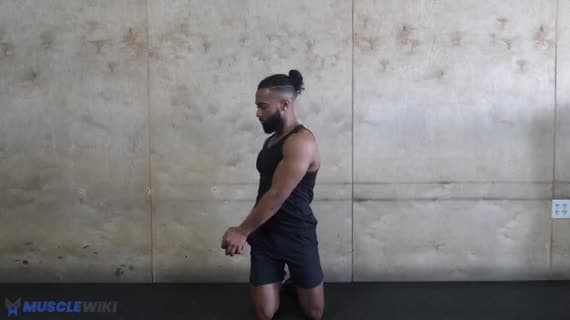 Dumbbell Kneeling Wood Chopper