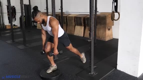 Dumbbell Quad Stomp