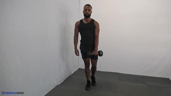 单腿单臂哑铃硬拉