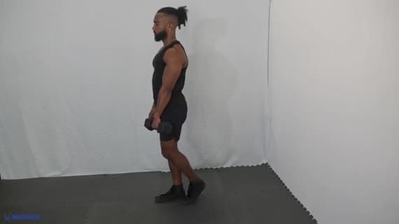 单腿单臂哑铃硬拉