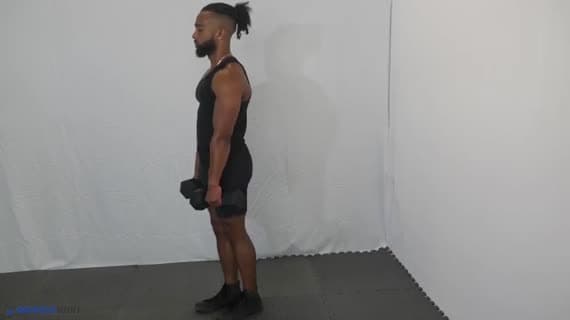 单腿哑铃直腿硬拉