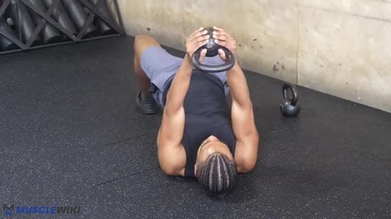 Kettlebell Decline Skull Crusher