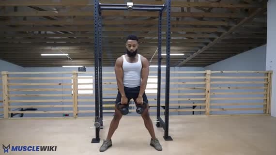 Kettlebell Hang Clean And Press