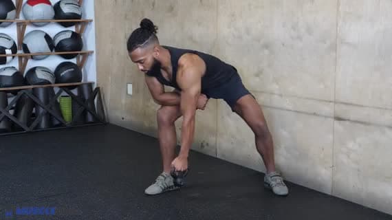 Einarmige Kettlebell Reverse Fly