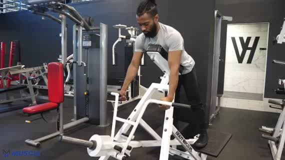 Machine Chest Supported T Bar Row