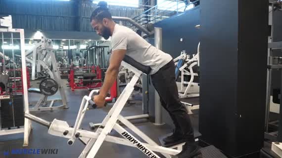 Machine Chest Supported T Bar Row