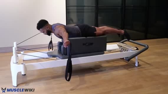 Arms Pulling Straps Airplane Prone On The Box