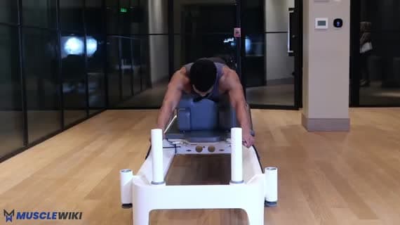 Arms Pulling Straps Plow Prone On The Box