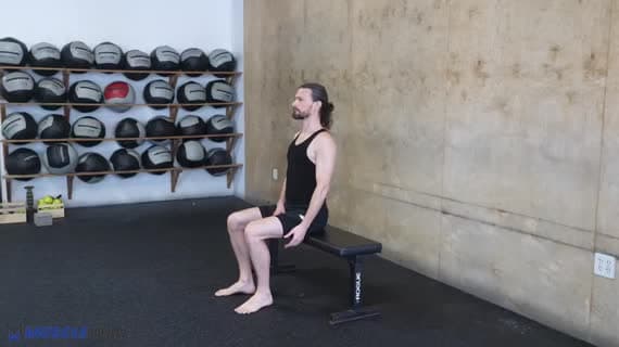 Разведение рук в стороны сидя