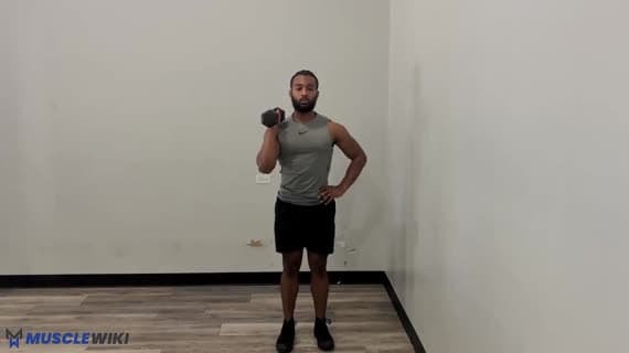 Tek Kol Dambıl Nötr Tutuluşla Omuz Presi