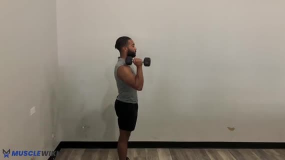 Tek Kol Dambıl Nötr Tutuluşla Omuz Presi