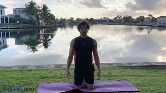 Variazione Parighasana — braccio esteso lateralmente