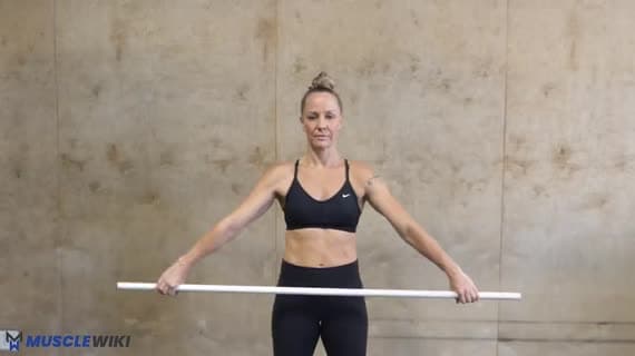 Alternating Rotation Exercise Stretches Front-Shoulder 运动 | MuscleWiki