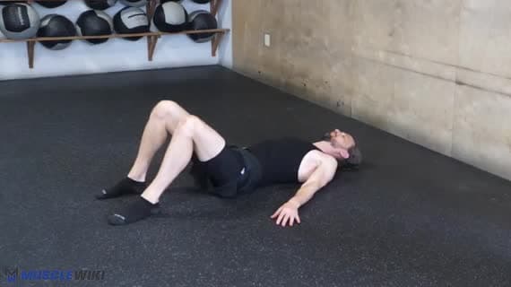 Glute Rotation Stretch Glute Hip Rotator Stretch Supine Exercise Guide - Glutes Workout ...